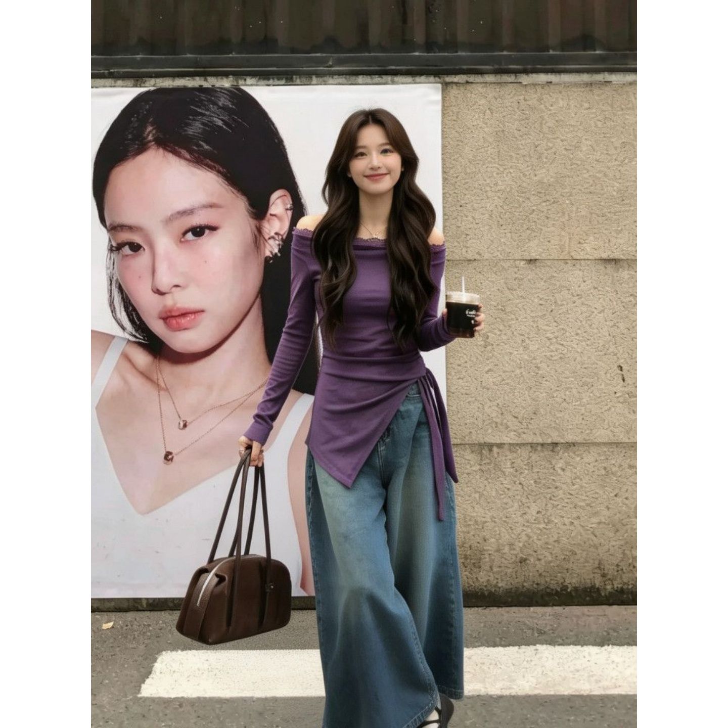 Women's Slim Fit Short Sleeve Top - Summer 2026 Purple